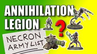 Necron Annihilation Legion 10th Edition Army List 2024