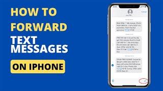 How do you forward a text message on an iPhone