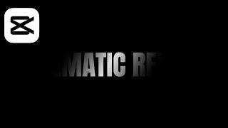 How to make a Cinematic Text Reveal effect with Capcut| CapCut Video Editing