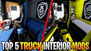 TOP 5 ETS 2 TRUCK INTERIOR MODS for 1.47-1.42 | ETS 2 Mods