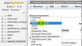 How to Export Database Code to Excel File in PHPmyAdmin