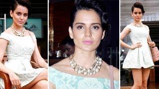 Kangana Ranaut flaunts SEXY LEGS in super short dress