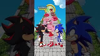 Sonic vs Shadow New Kiss Run Funny Challenge! #sonic #sonicthehedgehog
