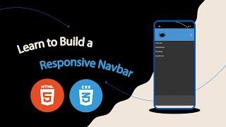 Build a Responsive Navbar using HTML and CSS - Speed Code