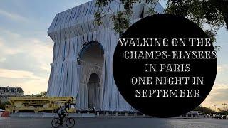 POSTCARD FROM PARIS - ARC DE TRIOMPHE ALL WRAPPED UP! WALKING ON THE CHAMPS ELYSEES