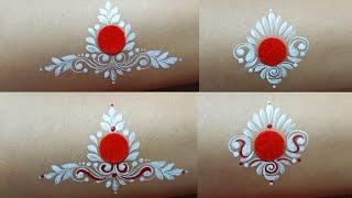 2 Beautiful simple bindi design | Bindi design for beginners | kolka design | Chandan Art | Sulipa