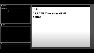 Create Your Own HTML Editor Using HTML, CSS, and JavaScript | Live Coding Session