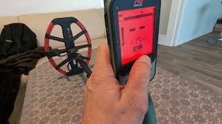 сложная цель золотая цепочка против minelab x Terra pro тест по воздуху!