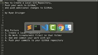 Create a Local Git Repository and Push to GitHub