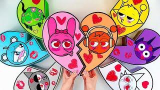 Paper DIY Incredibox COUPLE Love SPRUNKI BLIND BOX Unboxing | How To Make Blind Bag ASMR | Tina TV