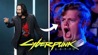 CYBERPUNK 2077 - Amazing Live Crowd Reactions to Keanu Reeves Reveal at E3