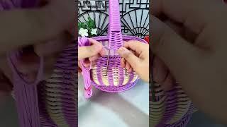 The hand-woven craft of the hand held fruit basket