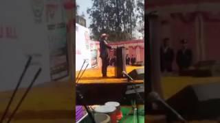 Arjun Singh at JNV meerut