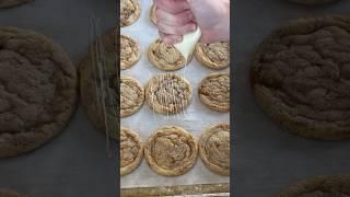 a cinnamon roll in cookie form  Recipe link in comments!