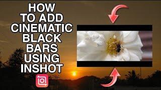 HOW TO ADD CINEMATIC BLACK BARS TO YOUR VIDEO USING INSHOT APPS
