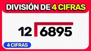 DIVISIÓN de 4 CIFRAS - Como DIVIDIR con 4 DÍGITOS (Super fácil)