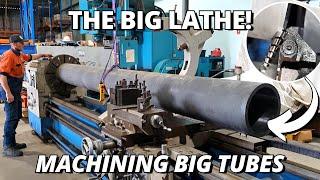 Machining With The BIG Lathe | Large Lathe Work