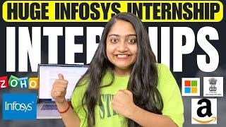 ZERO SKILLSHUGE INTERNSHIP Launched by INFOSYS - HurryupWITH CERTIFICATE️