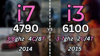 i7 4790 vs i3 6100 Tested in 14 Games (2024) | 1080p