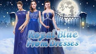 Royal Blue Prom Dresses, 2018 Prom Gowns in Blue, Dark Royal Blue, Navy Blue, Light Blue, Dark Blue