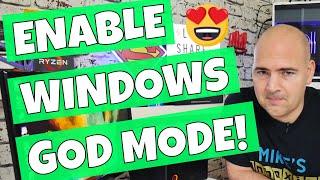 Enable Windows 10 God Mode Control Panel