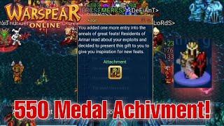 Warspear Online - Towards 550 Medal Achivment!