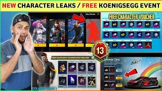  Bgmi New Character | Free Koenigsegg Event | Free Character Voucher Bgmi