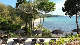 Great View of Naithon Beach from Pullman Phuket Arcadia Naithon Beach - for ambient movie - 4K