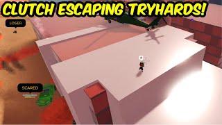 CLUTCH ESCAPE FROM ULTRA TRYHARD COPS in Roblox Jailbreak!