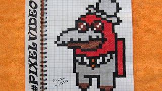 AMONG US How to Draw Pixel Art #pixelvideo