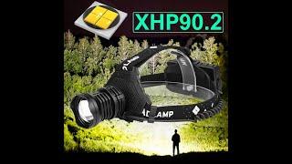 xhp90.2 powerful led headlamp usb head flashlight Torch head lamp rechargeable 18650 portable