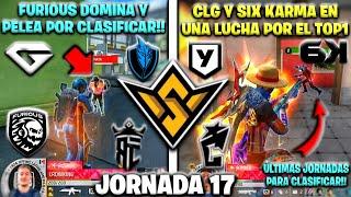 EL DOMINIO DE FURIOUS POR CLASIFICAR FREE FIRE WORLD SERIES LATAM *JORNADA17* CLG MANTIENE SU TOP1