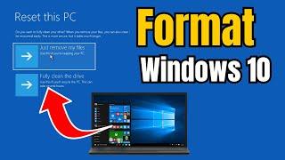 How to Format Windows 10 Laptop/PC | Reset Windows 10 PC without losing Data