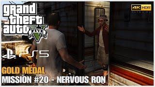 GTA 5 PS5 Remastered - Mission #20 - Nervous Ron [Gold Medal] 4K HDR