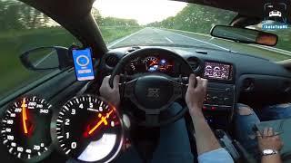 nissan Gtr 1500 hp acceleration 340km\h omg its crazy driver