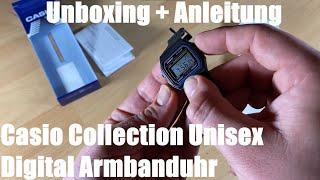 Casio Collection Unisex Digital Armbanduhr F-91W Unboxing und Anleitung