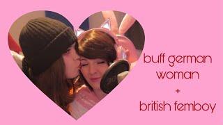 Buff German Woman Kissing British Femboy - F1NN5TER Stream Clip #17