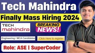 Finally Tech Mahindra Mass Hiring Announced | Off-Campus Drive 2024 |FREE Preparation |Next Phase