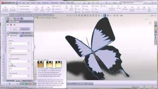 Rendering a Butterfly with SolidWorks PhotoView 360