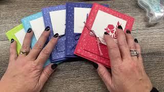 How to create a Monochromatic Card with Printed Paper