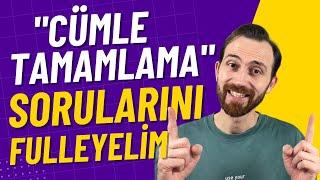 "CÜMLE TAMAMLAMA" Sorularını FULLE!  [Konu Anlatımı] + [Soru Çözümü] #YDS #YDT #YÖKDİL