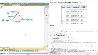 PKT 8.3.3.5 - Configuring Basic OSPFv3 in a Single Area