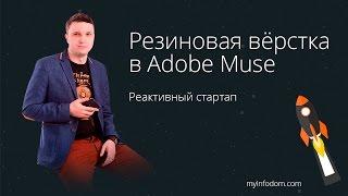 Резиновый сайт в Adobe Muse.  Адаптивная вёрстка в Adobe Muse