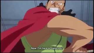 one piece-kyros cut down doflamingo's head