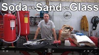 Soda vs Sand vs Glass Blasting - Redline Nova Build Video 9