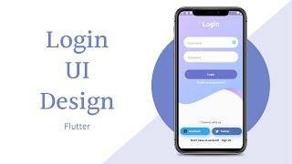 Flutter Login UI with Custom Curves | No Asset Image used | Speed Code 2021 | Karan Kharode