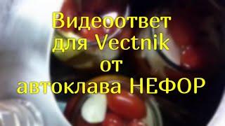 Видеоответ для Vectnik от автоклава НЕФОР.