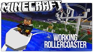 This Working Minecraft Roller Coaster Has Loops, Drops, Corkscrews, More! (Minecraft Custom Mod Map)