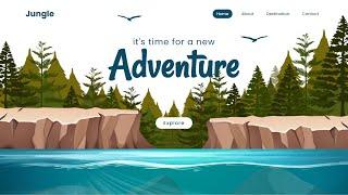 Parallax Scrolling Website | How to Make Animated Website using Html CSS & Javascript