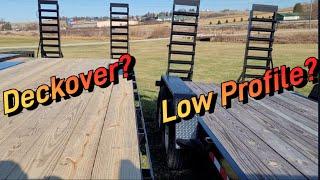 Deckover vs. Low Profile Trailers | Which is better for hauling equipment?